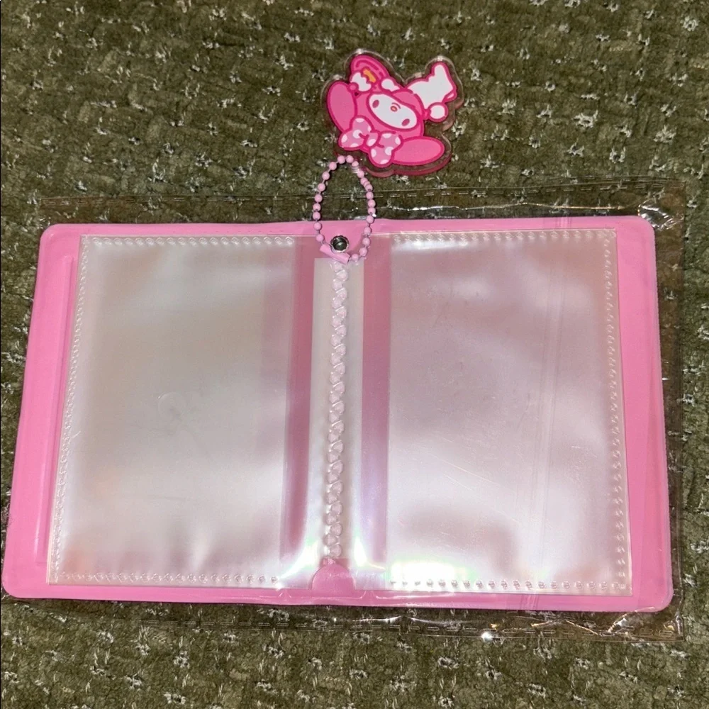 Kawaii Keychain My Melody ID Card Holder Mini Kpop Pocket Photo Card Album Anime
